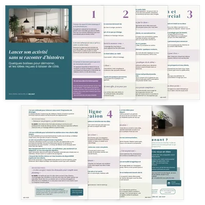 Aperçu du guide Lancer son activité sans se raconter d'histoires